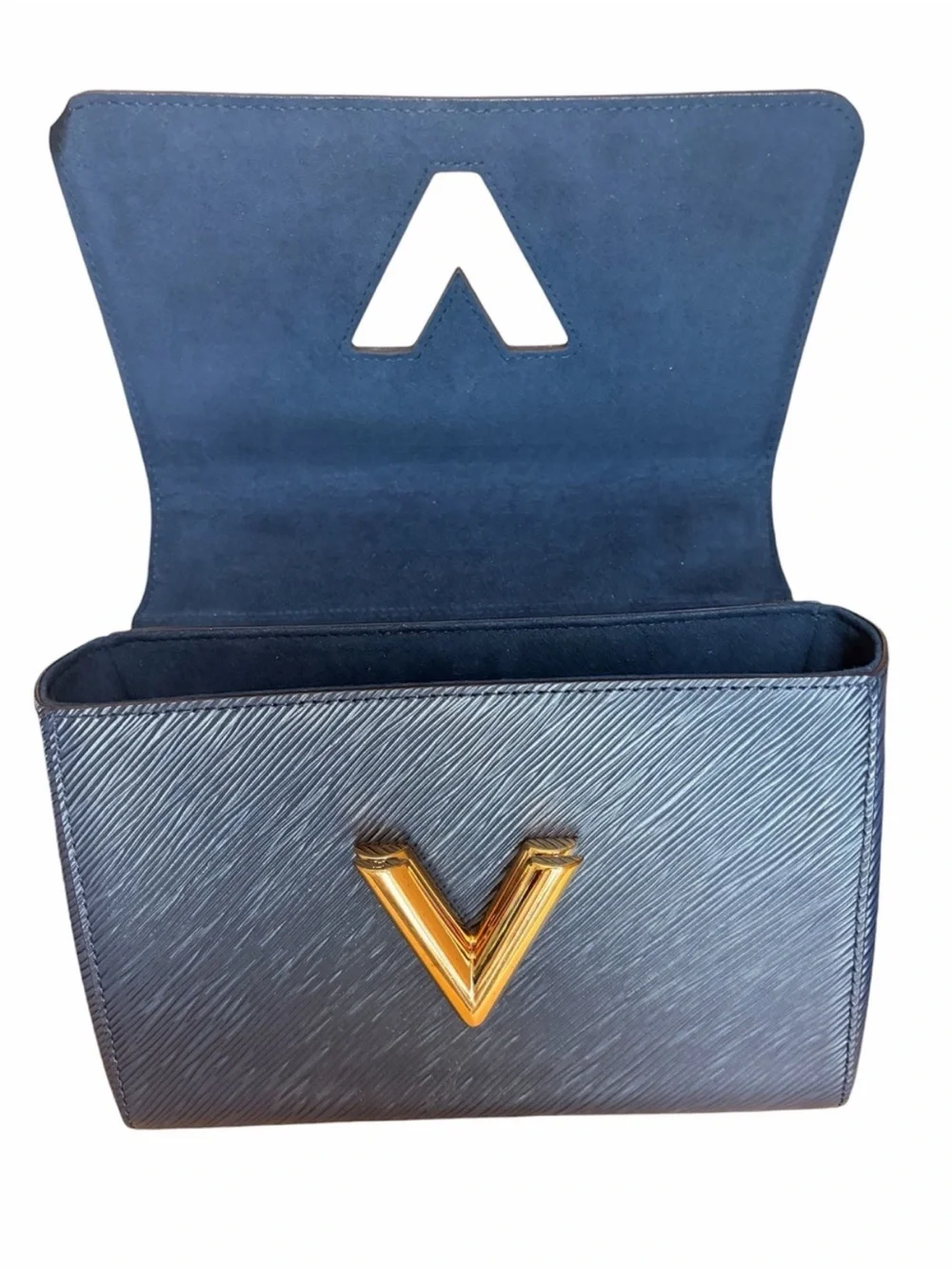 Louis Vuitton Epi Twist 2 way Bag MM Indigo